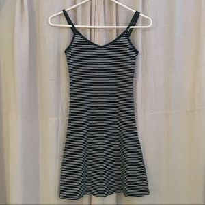 Black & White Striped Bodycon Dress